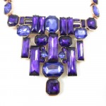 Amethyst Glam Royal Bib Necklace